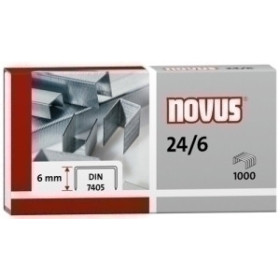Grapas galvanizadas GRAPAS NOVUS 24/6 GALVANIZADAS caja de 1000 42501260  NXKROMKIMUPRO