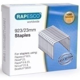 Grapas galvanizadas gran capacidad GRAPAS RAPESCO GRAN CAPACIDAD 923/23 mm. GALVANIZADAS caja de 1000 62203981  08805SNCB
