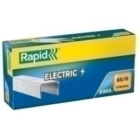 Grapas galvanizadas grap. eléctrica GRAPAS RAPID STRONG 65/6mm. GALVANIZADAS caja de 5000 62203965  643012GR
