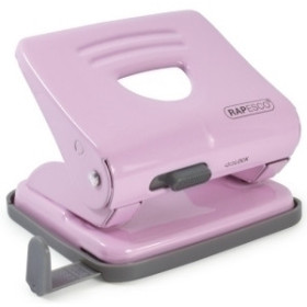 Taladros de 2 punzones TALADRO 2 P. RAPESCO 825 METALICO (25 hojas) ROSA CARAMELO 11001331  400204120