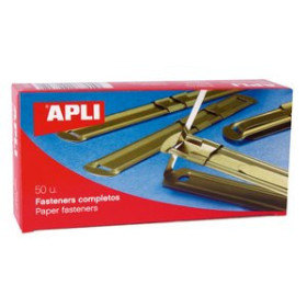 Fasteners FASTENER APLI METAL DORADO (Caja de 50) 24101440  9194110