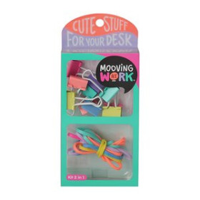 Organizadores sobremesa SET de PAPELERIA MOOVING KIT 2 EN 1 GREEN 28801025  96317