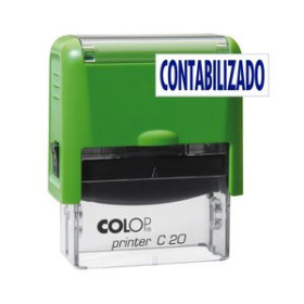 Sellos SELLO ent.AUT. COLOP PRINTER C20 (38x14 mm.) "CONTABILIZADO" TINTA AZUL 14501488  67996D