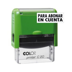 Sellos SELLO ent.AUT. COLOP PRINTER C20 (38x14 mm.) "PARA ABONAR EN CUENTA" TINTA NEGRA 22501037  1005-R
