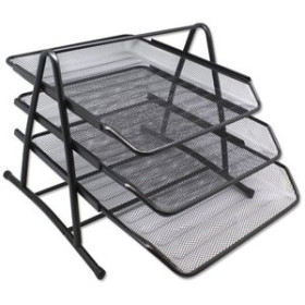 Bandejas sobremesa BANDEJA SOBREMESA METALICA MALLA NEGRA SET DE 3 10911034  BKC07041001402