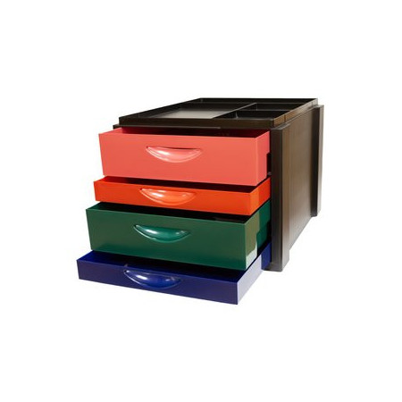 Módulos MODULO OLEF 4 CAJONES MIXTOS (2 grandes + 2 pequeños) COLOR NEGRO/OPACOS 10903316  3150256V