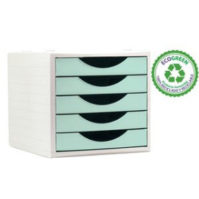 Módulos MODULO 5 CAJONES ARCHIVO 2000 ARCHIVOTEC VERDE PASTEL 10903296  47519