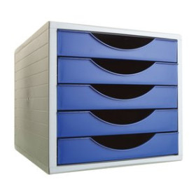 Módulos MODULO 5 CAJONES ARCHIVOTEC GRIS/AZUL 10903303  01035002