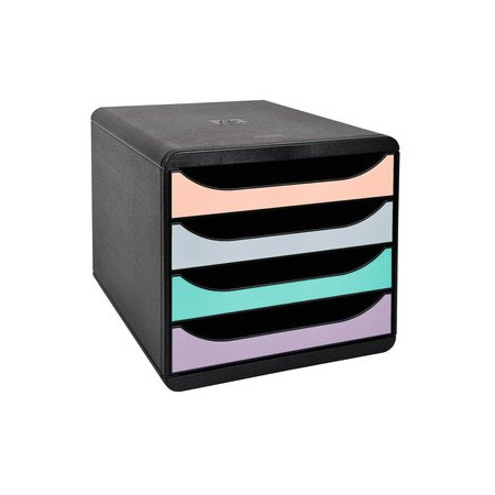 Módulos MODULO EXACOMPTA BIG-BOX CLASSIC 4 CAJONES COLORES NEGRO GLOSSY 10903210  01040012