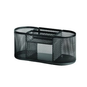 Organizadores sobremesa ORGANIZADOR SOBREMESA FOROFIS OVALADO METALICO MALLA NEGRO 25401399  110044900