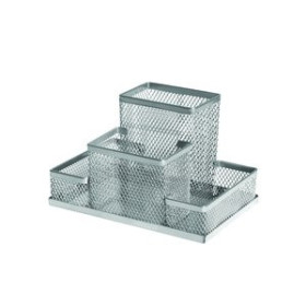 Organizadores sobremesa ORGANIZADOR SOBREMESA FOROFIS RECTANGULAR METALICO MALLA PLATEADO 25401417  110035800