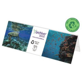 Portanombres PORTA-NOMBRES SOBREMESA A.2000 A4 PVC TRANSPARENTE 25401325  110039600