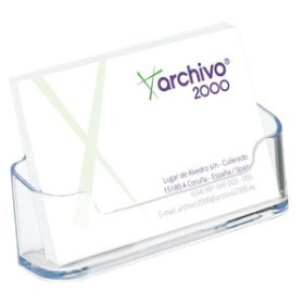 Vades y accesorios sobremesa PORTATARJETAS SOBREMESA 1 COMPARTIMENTO HORIZONTAL CRISTAL 25401366  110042000