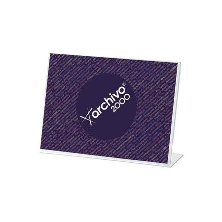 Expositores sobremesa EXPOSITOR SOBREMESA EN FORMA DE L A7 HORIZONTAL CRISTAL 10901332  DO6800AZ