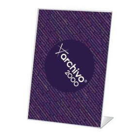 Expositores sobremesa EXPOSITOR SOBREMESA EN FORMA DE L A7 VERTICAL CRISTAL 10901333  DO6800OR