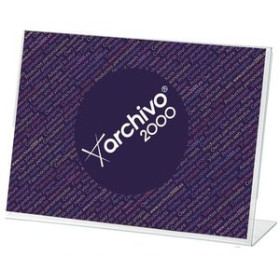 Expositores sobremesa EXPOSITOR SOBREMESA EN FORMA DE L A8 HORIZONTAL CRISTAL 10901334  DO6800PL