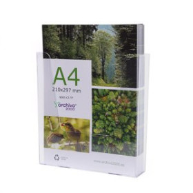 Expositores murales EXPOSITOR MURAL ARCHIVO 2000 PREMIUM ANTIMICROBIANO SANITIZED A4 VERTICAL CRISTAL 25201343  1400131