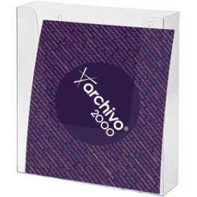 Expositores murales PORTAFOLLETOS MURAL A.2000 A5 VERTICAL 1 COMPARTIMENTO RESPALDO ALTO CRISTAL 10901612  C200992665