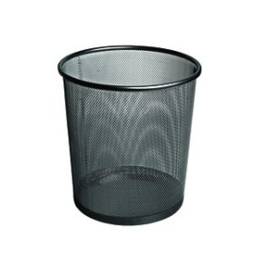 Papeleras metálicas PAPELERA METALICA FOROFIS MALLA REDONDA NEGRA 12701089  C200400684