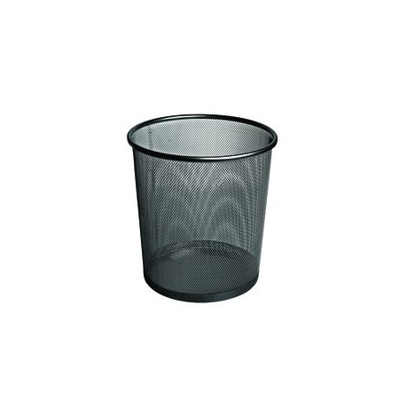 Papeleras metálicas PAPELERA METALICA FOROFIS MALLA REDONDA NEGRA 12701089  C200400684