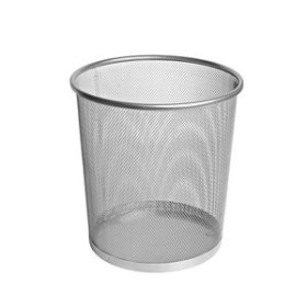 Papeleras metálicas PAPELERA METALICA FOROFIS MALLA REDONDA PLATEADA 12701519  0555PVDBSRA3/100