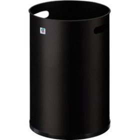 Papeleras metálicas PAPELERA METALICA CILINDRO P-21  25 Ø NEGRO 40301195  0558CGPGOR/100