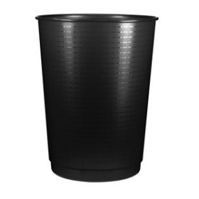 Papeleras plásticas cerradas PAPELERA PLASTICO CEP 133R MAXI 40 LITROS NEGRO 40301197  0558CGCFM/100