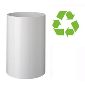 Papeleras plásticas cerradas PAPELERA PLASTICO CERRADA A.2000 BLANCA 40301348  0555CKRAFT/100