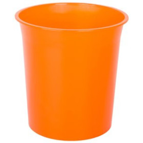Papeleras plásticas cerradas PAPELERA PLASTICO CERRADA 16 LITROS TRASLUCIDO NARANJA 14401498  P-71 GRAFITO/NG