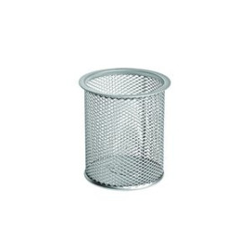 Cubiletes portalápices PORTA LAPICES FOROFIS METALICO MALLA REDONDO PLATEADO 14401348  305-04