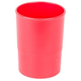 Cubiletes portalápices PORTA LAPICES PLASTICO REDONDO ROJO 14401463  307-30