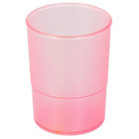Cubiletes portalápices PORTA LAPICES PLASTICO REDONDO TRASLUCIDO FUCSIA 14401466  307-34