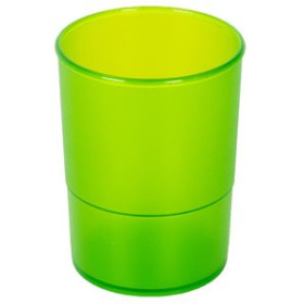 Cubiletes portalápices PORTA LAPICES PLASTICO REDONDO TRASLUCIDO KIWI 14401468  307-36