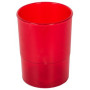 Cubiletes portalápices PORTA LAPICES PLASTICO REDONDO TRASLUCIDO ROJO 26401431  12191