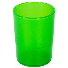 Cubiletes portalápices PORTA LAPICES PLASTICO REDONDO TRASLUCIDO VERDE 12701095  32402