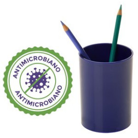 Cubiletes portalápices PORTALAPICES ARCHIVO 2000 ANTIMICROBIANO SANITIZED REDONDO GRAN CAPACIDAD AZUL 16201348  ALPMKIT CS TL