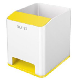 Cubiletes portalápices CUBILETE LEITZ WOW DUAL AMARILLO/BLANCO 55701073  0008202