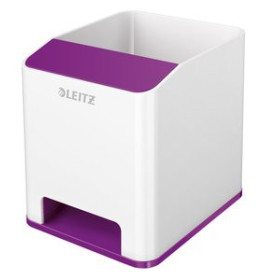 Cubiletes portalápices CUBILETE LEITZ WOW DUAL VIOLETA/BLANCO 24101376  F468800