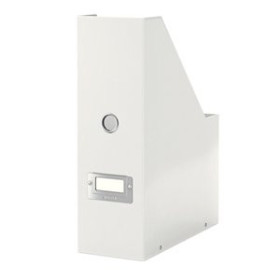 Revisteros de cartón REVISTERO CARTON LEITZ CLICK&STORE forrado A4 100mm PLEGABLE BLANCO 24101151  8004-33