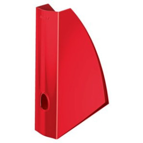 Revisteros plásticos y metálicos REVISTERO PLASTICO LEITZ WOW A4 60mm  ROJO METALIZADO 25202042  2705