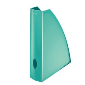 Revisteros plásticos y metálicos REVISTERO PLASTICO LEITZ WOW A4 60mm TURQUESA METALIZADO 25202006  2702