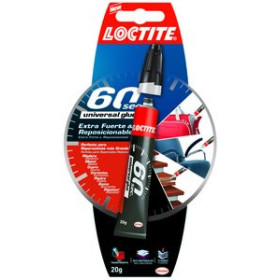 Pegamento universal PEGAMENTO UNIVERSAL LOCTITE 60 SEGUNDOS 20g 16201391  H-12D GRAFITO