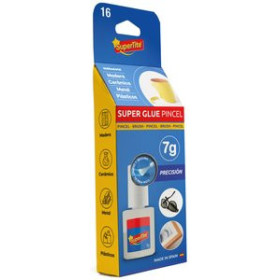 Adhesivo instantáneo (cianocrilato) PEGAMENTO INST. SUPERTITE 7g CON PINCEL 15201707  7550036