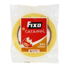 Cintas adhesivas CINTA ADHESIVA FIXO CARAMEL rollo 66x12 23401184  DRB25002