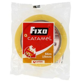 Cintas adhesivas CINTA ADHESIVA FIXO CARAMEL rollo 66x19 23401170  CR2