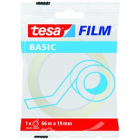 Cintas adhesivas CINTA ADHESIVA TESA BASIC TRANSPARENT rollo 66x19 23401214  370 (SR0920W)