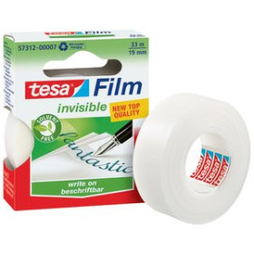 Cintas adhesivas invisibles CINTA ADHESIVA TESA FILM INVISIBLE rollo 33x19 ECOLOGICA 23401215  399 (SR0927W)