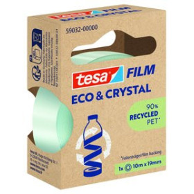 Cintas adhesivas CINTA ADHESIVA TESA ECO&CRYSTAL (90% reciclado) rollo 10x19 12301519  D216650300