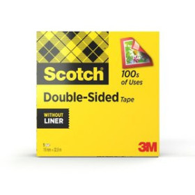 Cintas adhesivas doble cara CINTA ADHESIVA DOBLE CARA SCOTCH NUCLEO ANCHO rollo 33x19 12301120  80360B