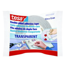 Cintas adhesivas doble cara CINTA ADHESIVA DOBLE CARA TESA  rollo 10x15 TRANSPARENTE 12301118  80357B
